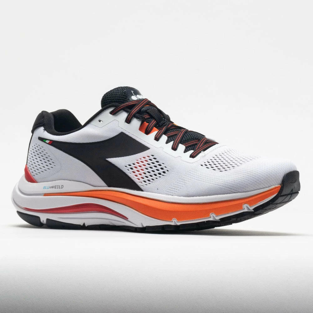 Best Sale 👍 Coupon ⌛ Running 👞 👞 Shoes Diadora Mythos Blushield Vortice 7 Men's White/Black/Vermillion Orange 👍 🔥 7 Running Shoes Diadora Mythos Blushield Vortice 7 Men's White/Black/Vermillion Orange