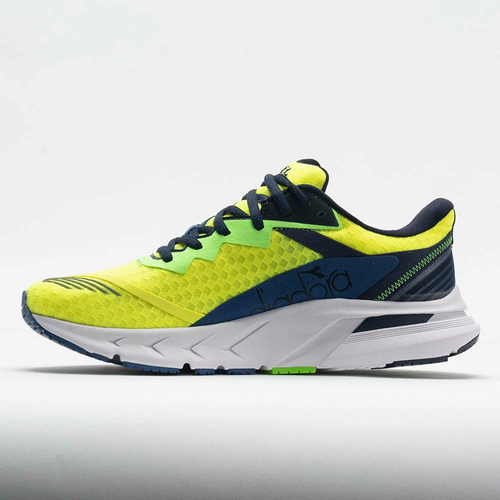 Budget โ๏ธ Brand new ๐คฉ Running ๐ ๐ Shoes Diadora Mythos Blushield Volo 2 Men's Neon Yellow/White/Black Iris โค๏ธ โจ 4 Running Shoes Diadora Mythos Blushield Volo 2 Men's Neon Yellow/White/Black Iris