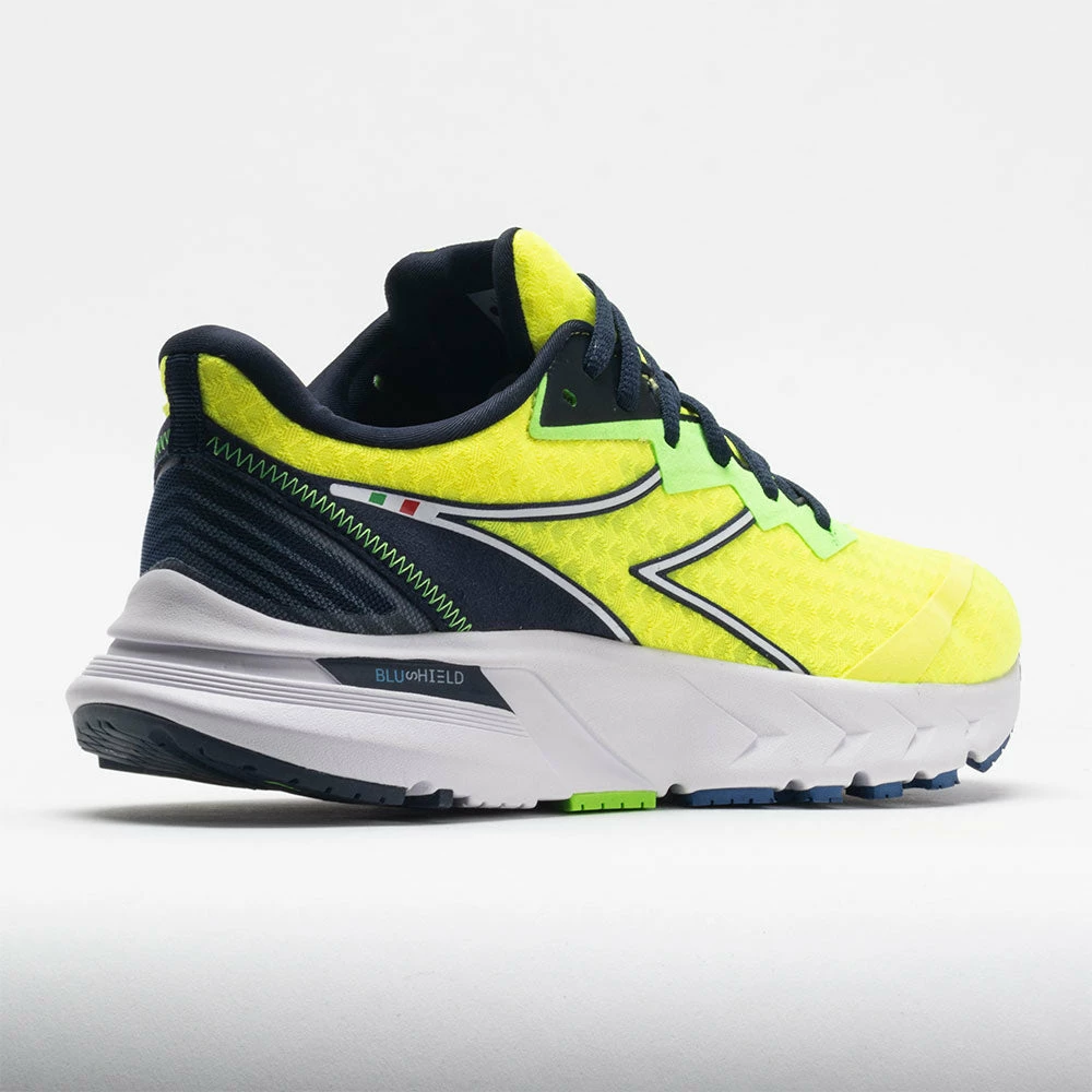 Budget โ๏ธ Brand new ๐คฉ Running ๐ ๐ Shoes Diadora Mythos Blushield Volo 2 Men's Neon Yellow/White/Black Iris โค๏ธ โจ 8 Running Shoes Diadora Mythos Blushield Volo 2 Men's Neon Yellow/White/Black Iris