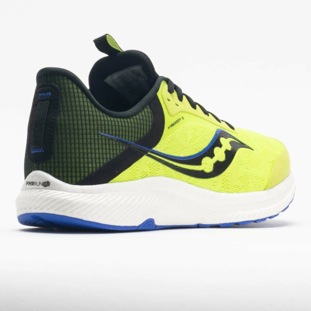 Deals ๐ Cheapest โ๏ธ Saucony Freedom 5 Men's Acid/Blue Raz โ๏ธ โ 8 Saucony Freedom 5 Men's Acid/Blue Raz