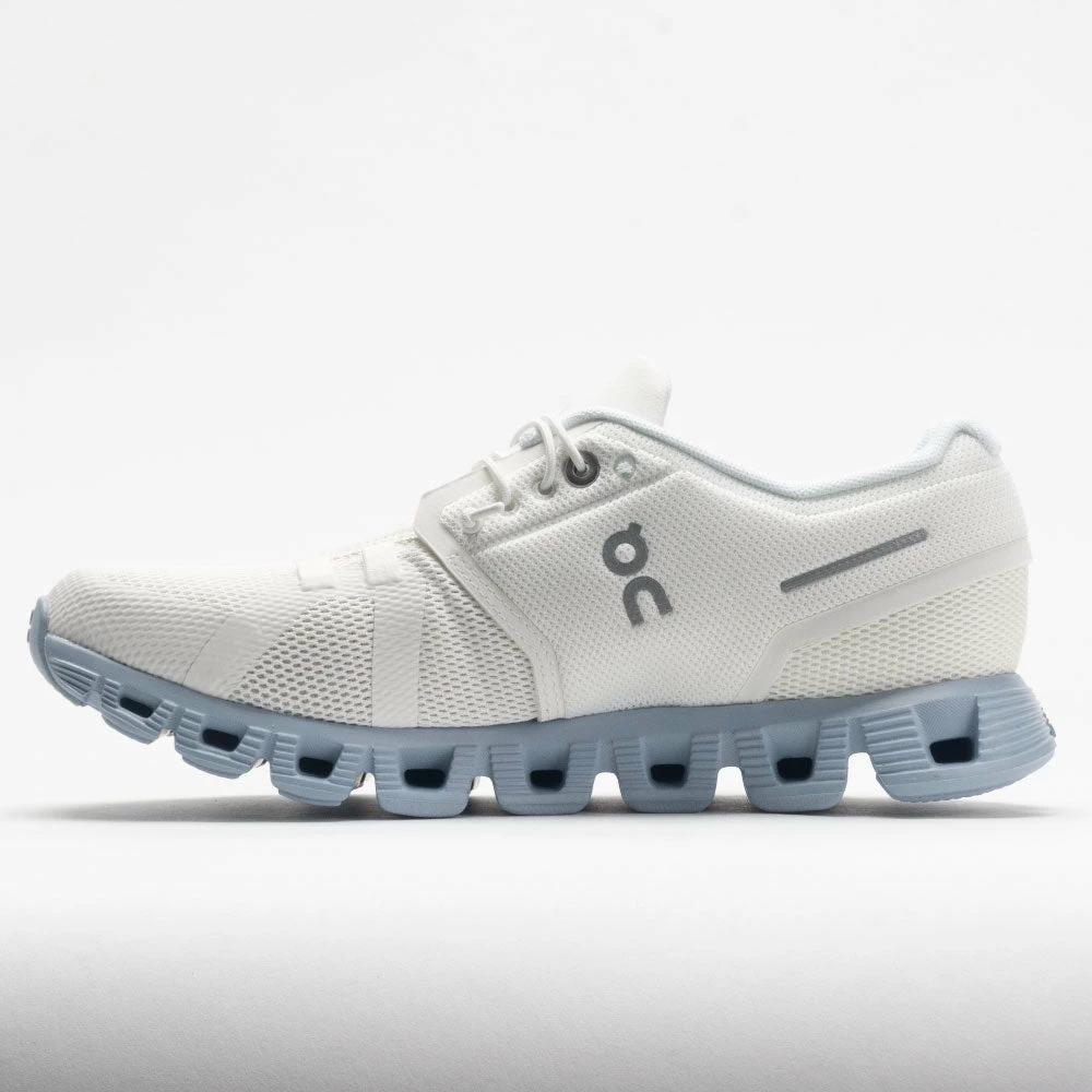 Best deal 🎁 Wholesale 🛒 On Running On Cloud 5 👩 Women's White/Chambray 🥰 👏 4 On Running On Cloud 5 Women's White/Chambray