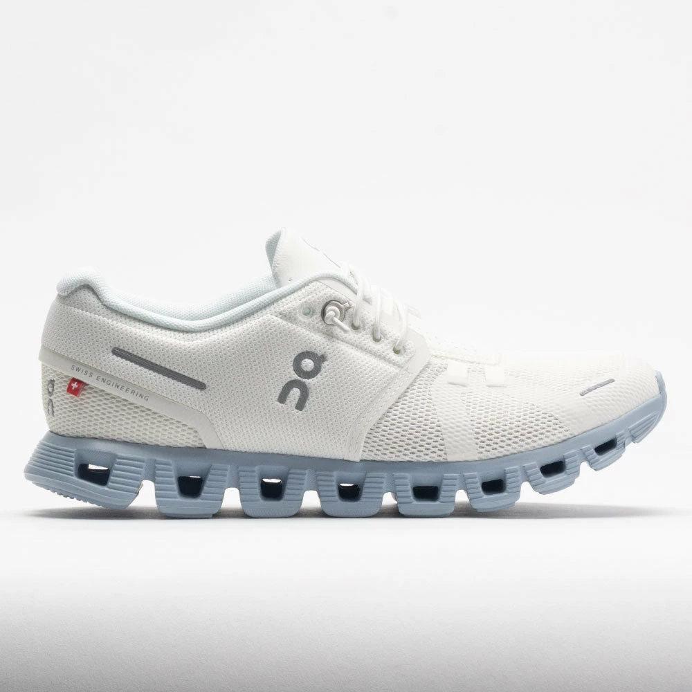Best deal 🎁 Wholesale 🛒 On Running On Cloud 5 👩 Women's White/Chambray 🥰 👏 3 On Running On Cloud 5 Women's White/Chambray