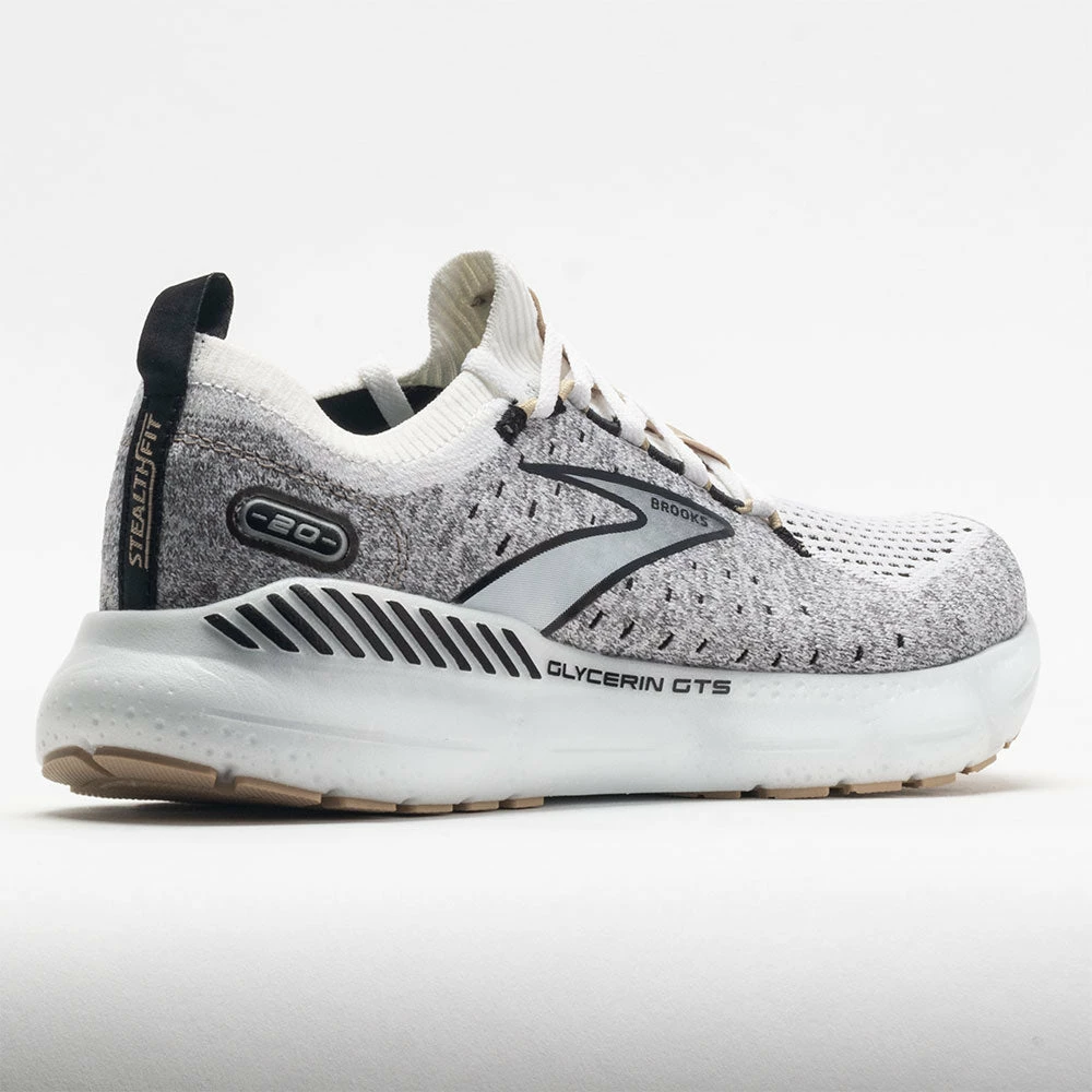 Promo ๐ Wholesale ๐งจ Running ๐ ๐ Shoes Brooks Glycerin StealthFit GTS 20 ๐ฉ Women's White/Black/Cream ๐ ๐ 8 Running Shoes Brooks Glycerin StealthFit GTS 20 Women's White/Black/Cream