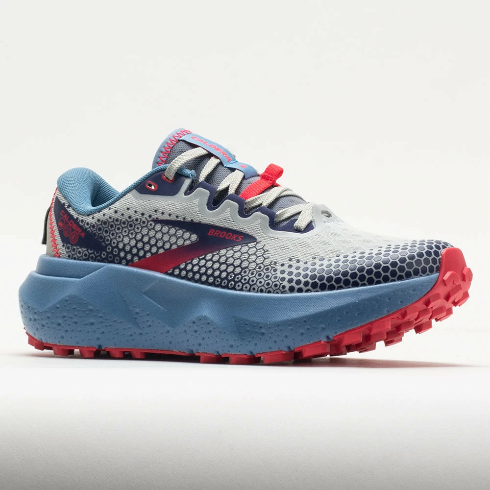 Hot Sale โจ Promo ๐ Brooks Caldera 6 ๐ฉ Women's Oyster/Blissful Blue/Pink ๐ ๐คฉ 7 Brooks Caldera 6 Women's Oyster/Blissful Blue/Pink