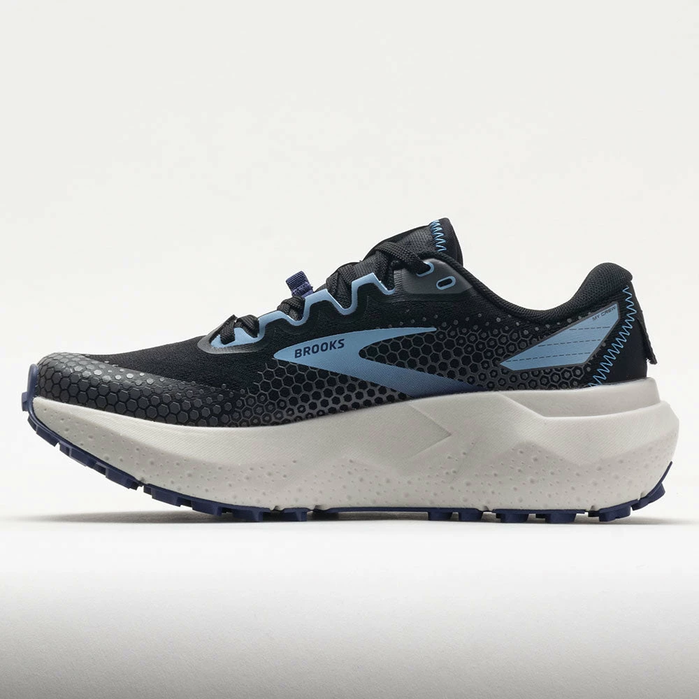 Best deal 🔔 New 👍 Brooks Caldera 6 👩 Women's Black/Blissful Blue/Grey Trail Running 👟 👟 Shoes 👏 🎁 4 Brooks Caldera 6 Women's Black/Blissful Blue/Grey Trail Running Shoes