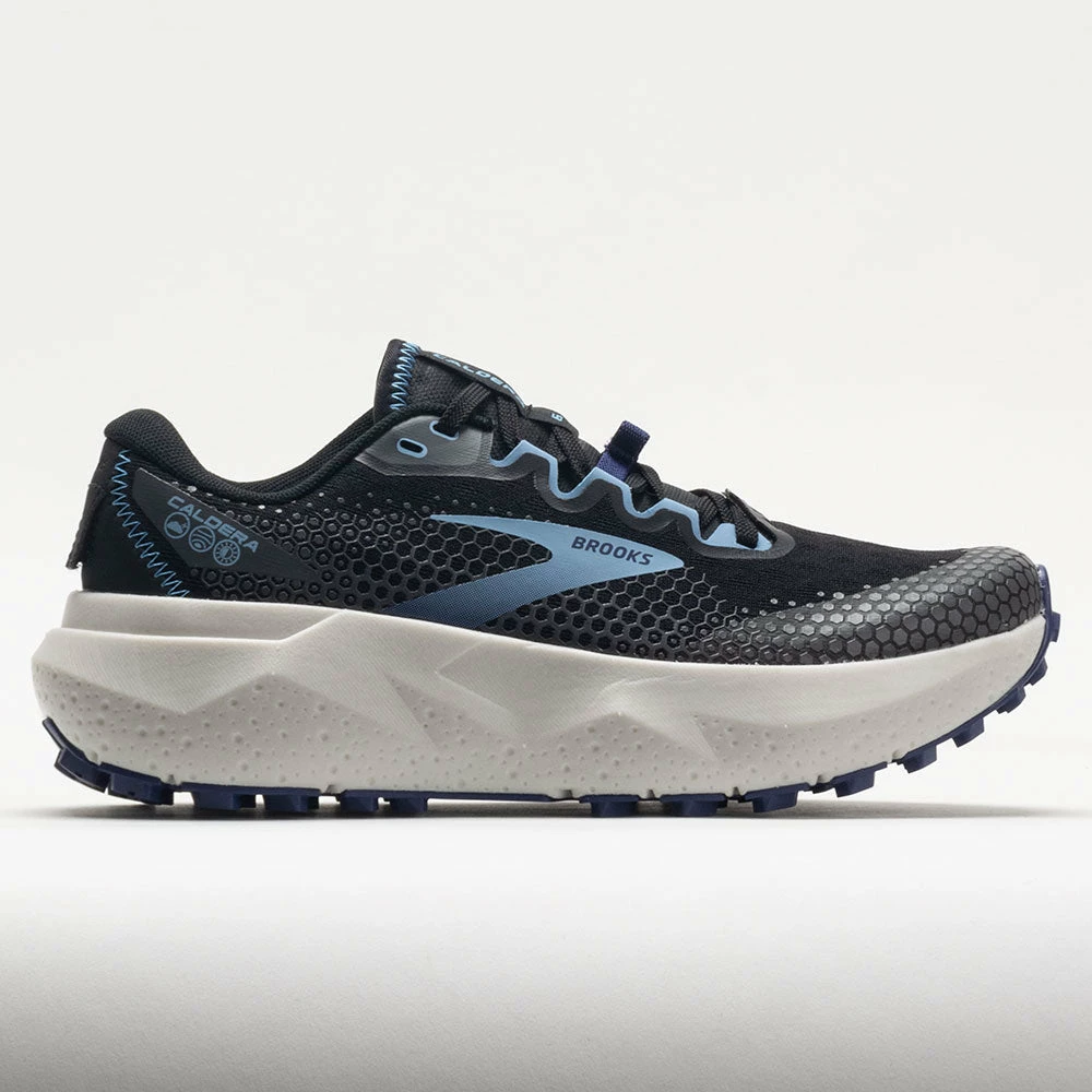 Best deal 🔔 New 👍 Brooks Caldera 6 👩 Women's Black/Blissful Blue/Grey Trail Running 👟 👟 Shoes 👏 🎁 3 Brooks Caldera 6 Women's Black/Blissful Blue/Grey Trail Running Shoes