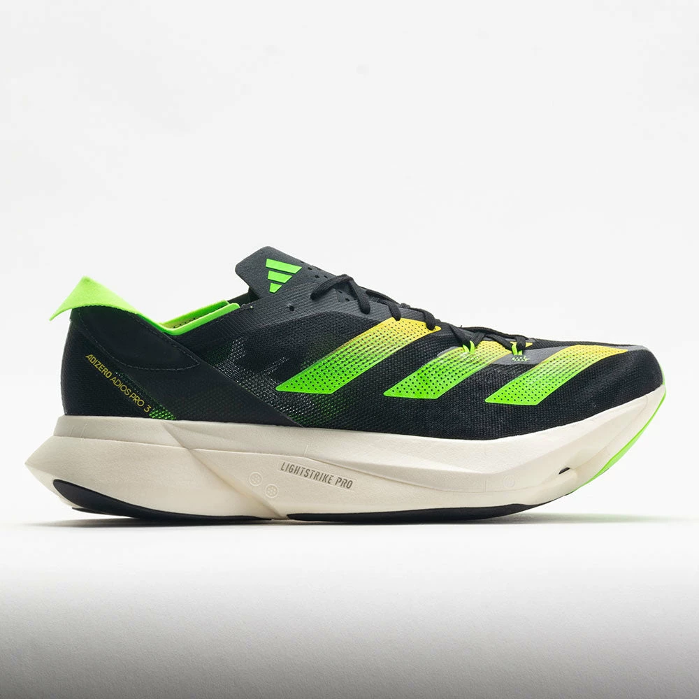 Best Pirce ๐ Flash Sale ๐งจ Adidas Adizero Adios Pro 3 Men's Black/Beam Yellow/Solar Green Running ๐ ๐ Shoes โญ ๐งจ 3 Adidas Adizero Adios Pro 3 Men's Black/Beam Yellow/Solar Green Running Shoes