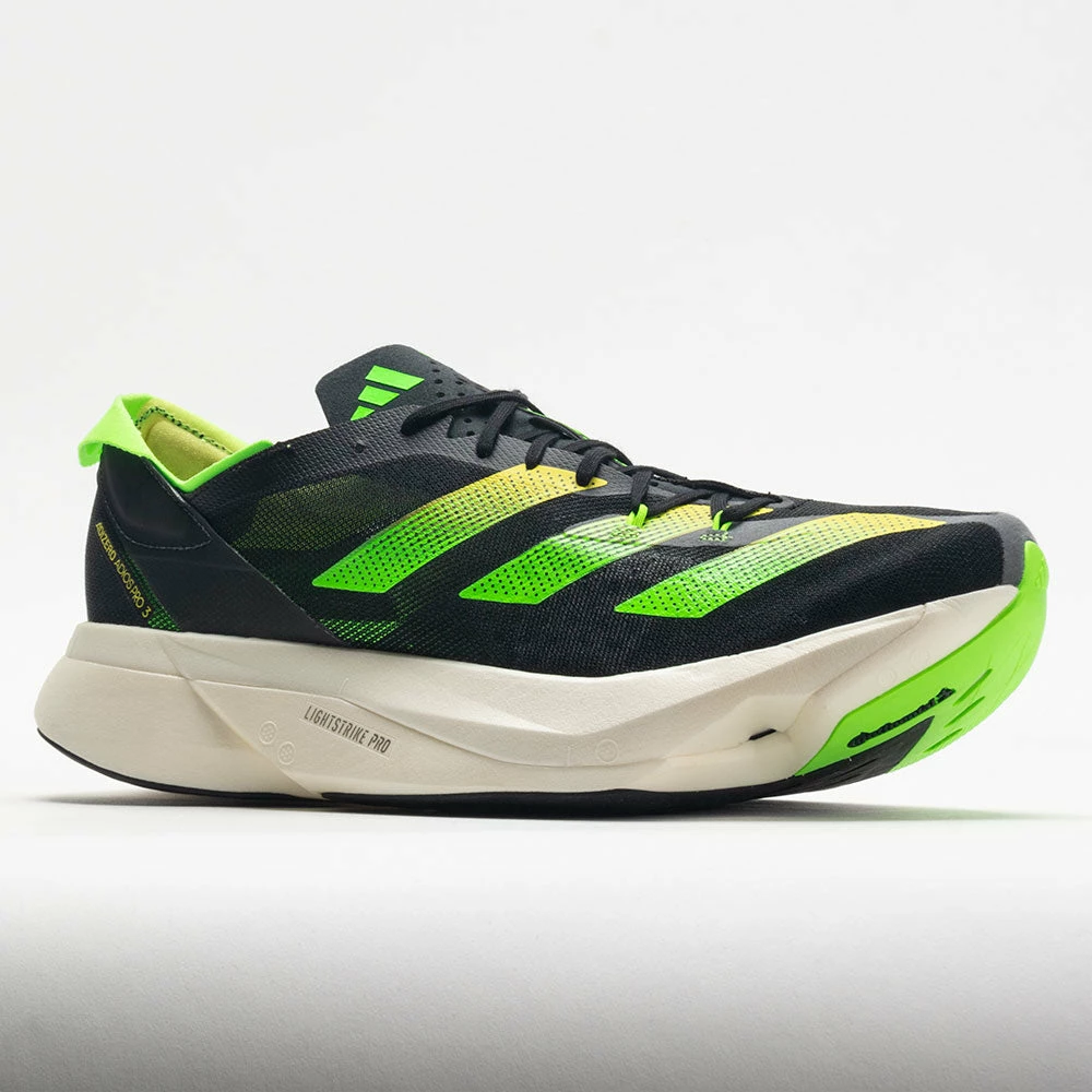 Best Pirce ๐ Flash Sale ๐งจ Adidas Adizero Adios Pro 3 Men's Black/Beam Yellow/Solar Green Running ๐ ๐ Shoes โญ ๐งจ 7 Adidas Adizero Adios Pro 3 Men's Black/Beam Yellow/Solar Green Running Shoes