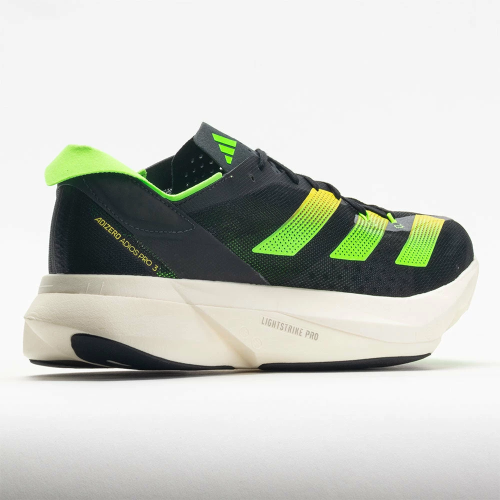 Best Pirce ๐ Flash Sale ๐งจ Adidas Adizero Adios Pro 3 Men's Black/Beam Yellow/Solar Green Running ๐ ๐ Shoes โญ ๐งจ 8 Adidas Adizero Adios Pro 3 Men's Black/Beam Yellow/Solar Green Running Shoes