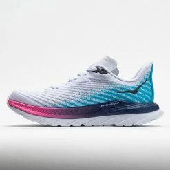 Flash Sale 🌟 Cheap 🔔 HOKA Mach 5 👩 Women's White/Scuba Blue 😉 🤩 9 HOKA Mach 5 Women's White/Scuba Blue