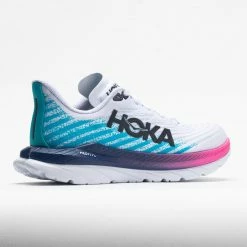 Flash Sale 🌟 Cheap 🔔 HOKA Mach 5 👩 Women's White/Scuba Blue 😉 🤩 13 HOKA Mach 5 Women's White/Scuba Blue