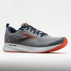 Hot Sale ๐ Discount ๐ฅ Brooks Levitate 5 Men's Grey/Peacoat/Flame Running ๐ ๐ Shoes ๐ ๐ 12 Brooks Levitate 5 Men's Grey/Peacoat/Flame Running Shoes
