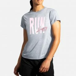 Brooks Distance Graphic Short Sleeve Women's (2020) Women's Clothing