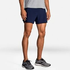 Top 10 🌟 Best Sale 🤩 Brooks Sherpa 5" 2-in-1 Shorts Men's Men's Clothing 😍 😉 30 Brooks Sherpa 5