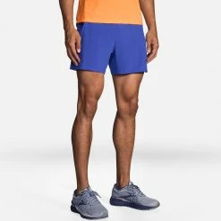 Top 10 🌟 Best Sale 🤩 Brooks Sherpa 5" 2-in-1 Shorts Men's Men's Clothing 😍 😉 32 Brooks Sherpa 5