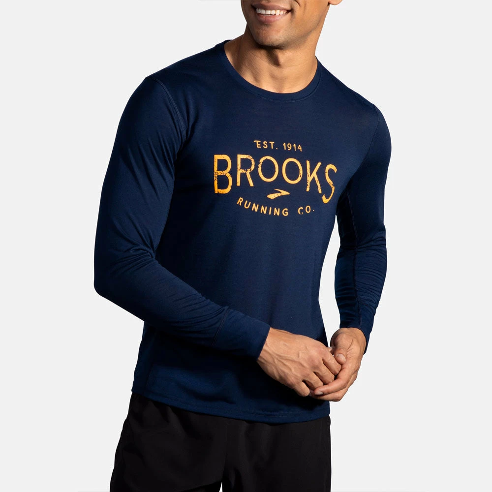 Best Pirce โ๏ธ Best deal โญ Brooks Distance Graphic Long Sleeve Men's Men's Clothing โญ ๐ 7 Brooks Distance Graphic Long Sleeve Men's Men's Clothing