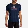 Brooks Go USA Distance Graphic Short Sleeve Men's
