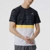 Men's Clothing New Balance Striped Accelerate Short Sleeve Men's