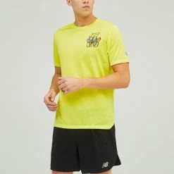 Men's Clothing New Balance Graphic Impact Run Short Sleeve Men's