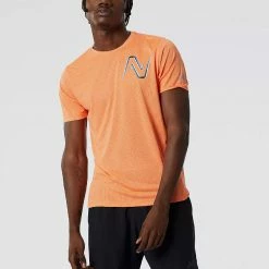Men's Clothing New Balance Graphic Impact Run Short Sleeve Men's