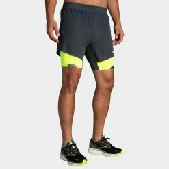 Brooks Run Visible 5" 2-in-1 Short Men's Men's Clothing
