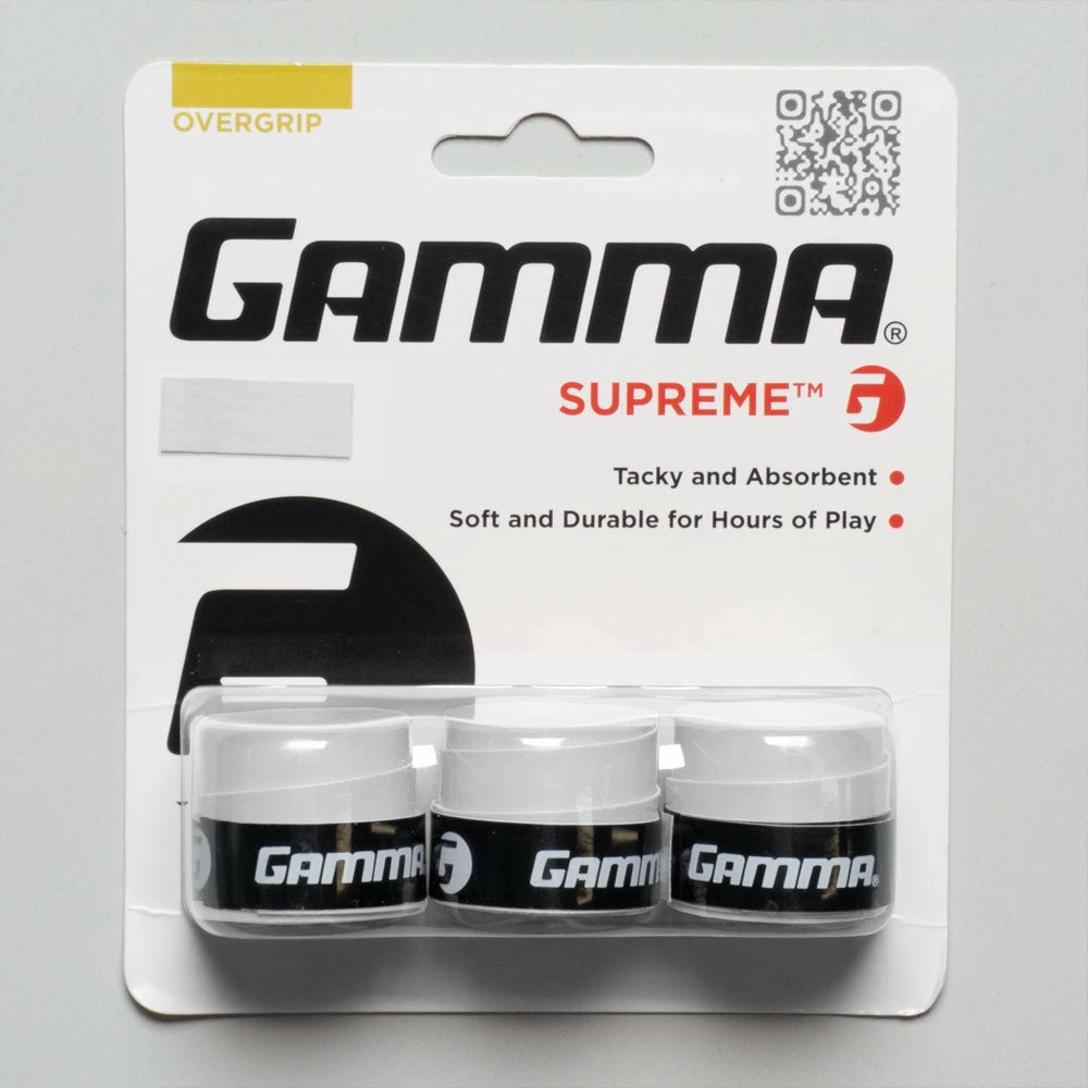 Budget โญ Wholesale ๐ Gamma Supreme Overgrip 3 Pack Tennis Accessories โ๏ธ ๐ฏ 6 Gamma Supreme Overgrip 3 Pack Tennis Accessories