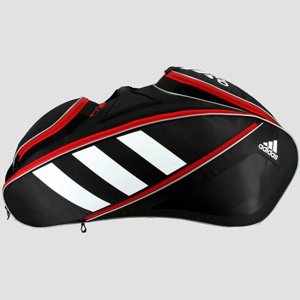 Budget ๐ Hot Sale โ Adidas Tour Tennis 12 Racquet Bag Black/White/Scarlet โ ๐ 6 Adidas Tour Tennis 12 Racquet Bag Black/White/Scarlet