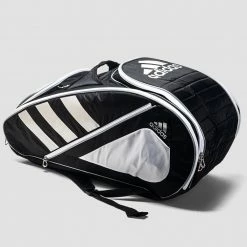 Adidas Tour Tennis 12 Racquet Bag Black/White/Silver Tennis Accessories