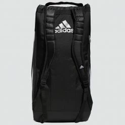 Adidas Tour Tennis 12 Racquet Bag Black/White/Silver Tennis Accessories