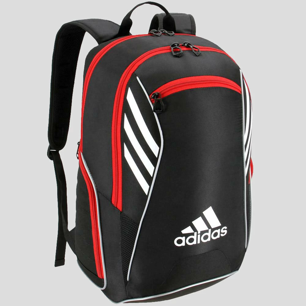 Hot Sale ๐ Budget โ๏ธ Adidas Tour Tennis ๐ ๐ Backpack Black/White/Scarlet Tennis Accessories ๐ ๐งจ 3 Adidas Tour Tennis Backpack Black/White/Scarlet Tennis Accessories