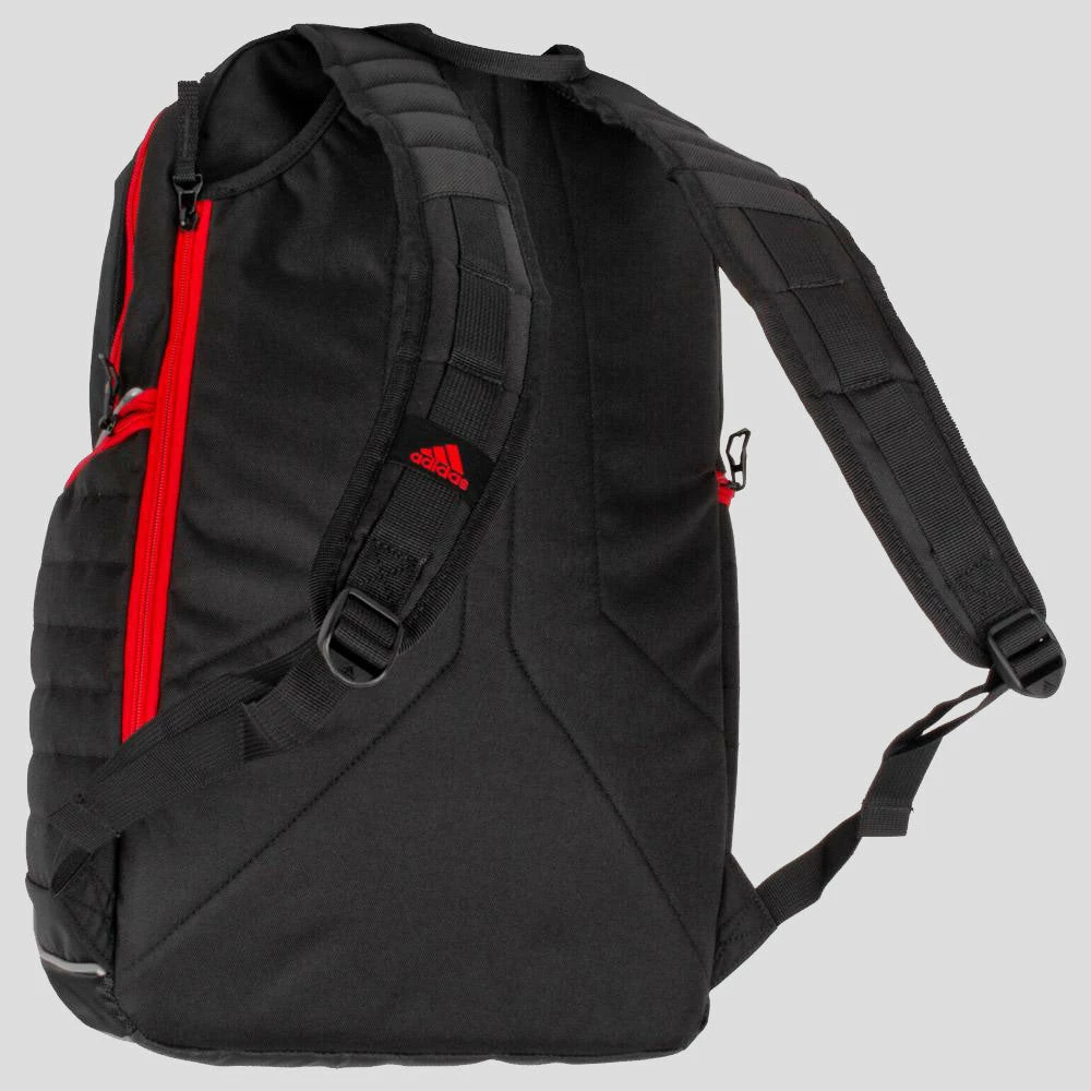 Hot Sale ๐ Budget โ๏ธ Adidas Tour Tennis ๐ ๐ Backpack Black/White/Scarlet Tennis Accessories ๐ ๐งจ 4 Adidas Tour Tennis Backpack Black/White/Scarlet Tennis Accessories