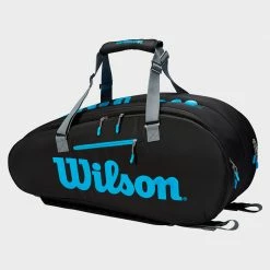 Wilson Ultra 9 Pack Black/Blue/Silver Tennis Accessories
