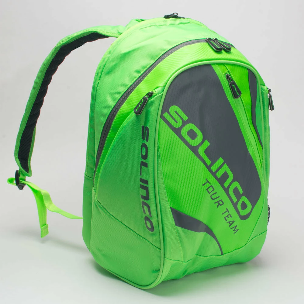 Budget ๐ Hot Sale ๐ Solinco Tour ๐ ๐ Backpack Neon Green Tennis Accessories ๐ โ๏ธ 3 Solinco Tour Backpack Neon Green Tennis Accessories