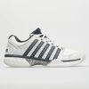 K-Swiss Hypercourt Express Leather Men's White/Navy/Silver Tennis Shoes