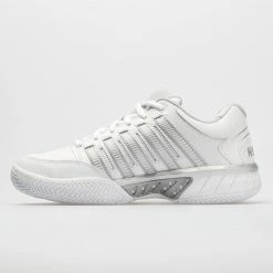 Tennis Shoes K-Swiss Hypercourt Express Leather Women's White/Silver/Glacier Gray