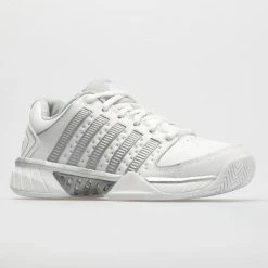 Tennis Shoes K-Swiss Hypercourt Express Leather Women's White/Silver/Glacier Gray