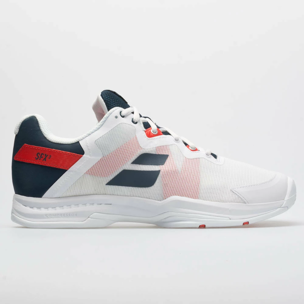 Wholesale 💯 Best Pirce ⌛ Babolat SFX3 Men's White/Estate Blue 🛒 😉 3 Babolat SFX3 Men's White/Estate Blue