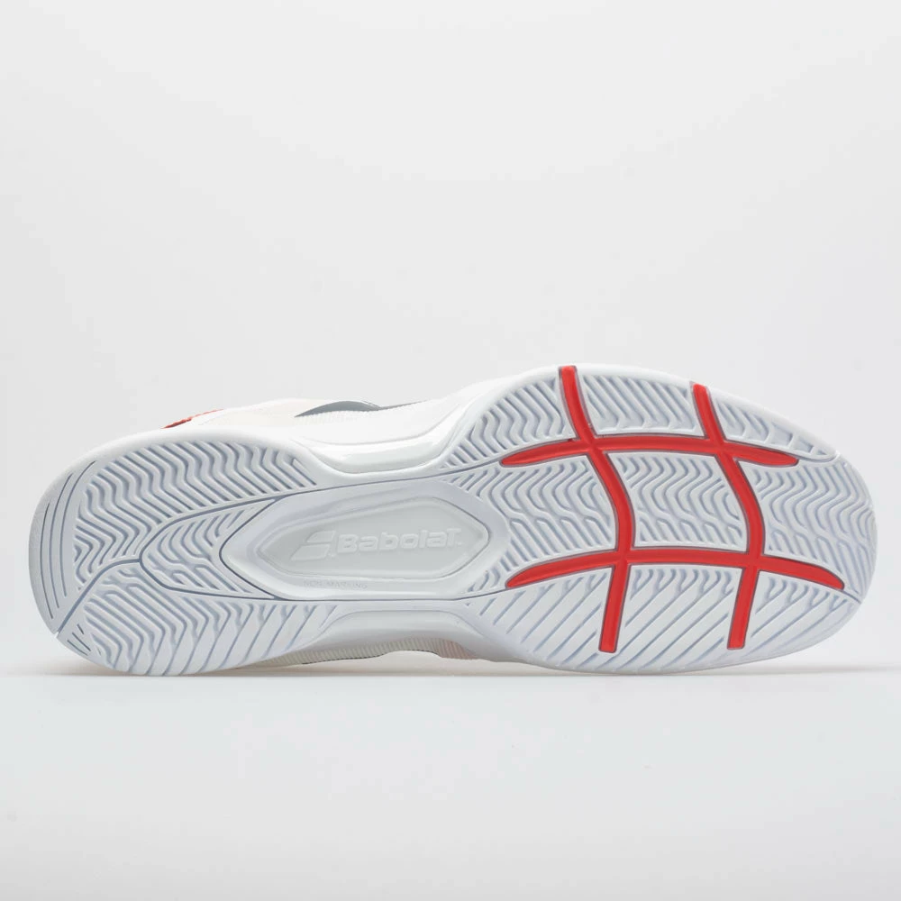 Wholesale 💯 Best Pirce ⌛ Babolat SFX3 Men's White/Estate Blue 🛒 😉 6 Babolat SFX3 Men's White/Estate Blue