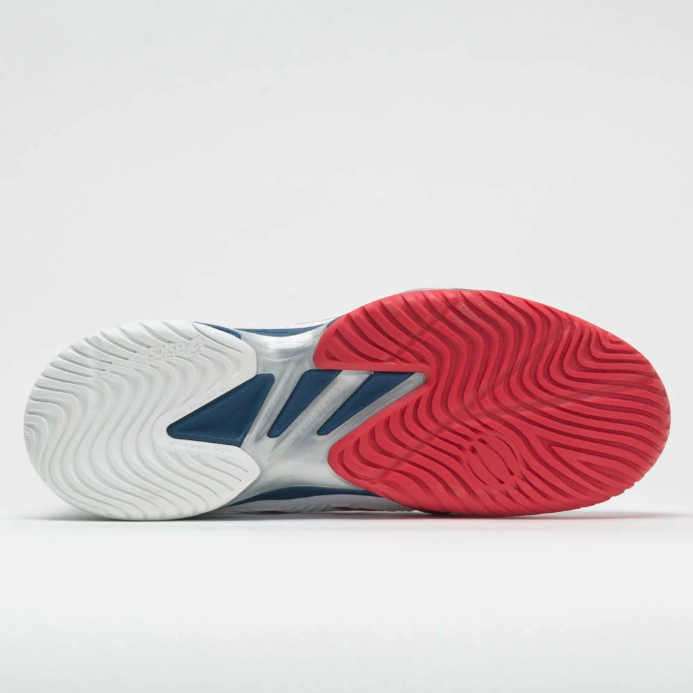 New 🌟 Hot Sale ❤️ Tennis 👞 👞 Shoes ASICS Court FF 2 Men's White/Mako Blue 🤩 ⌛ 6 Tennis Shoes ASICS Court FF 2 Men's White/Mako Blue