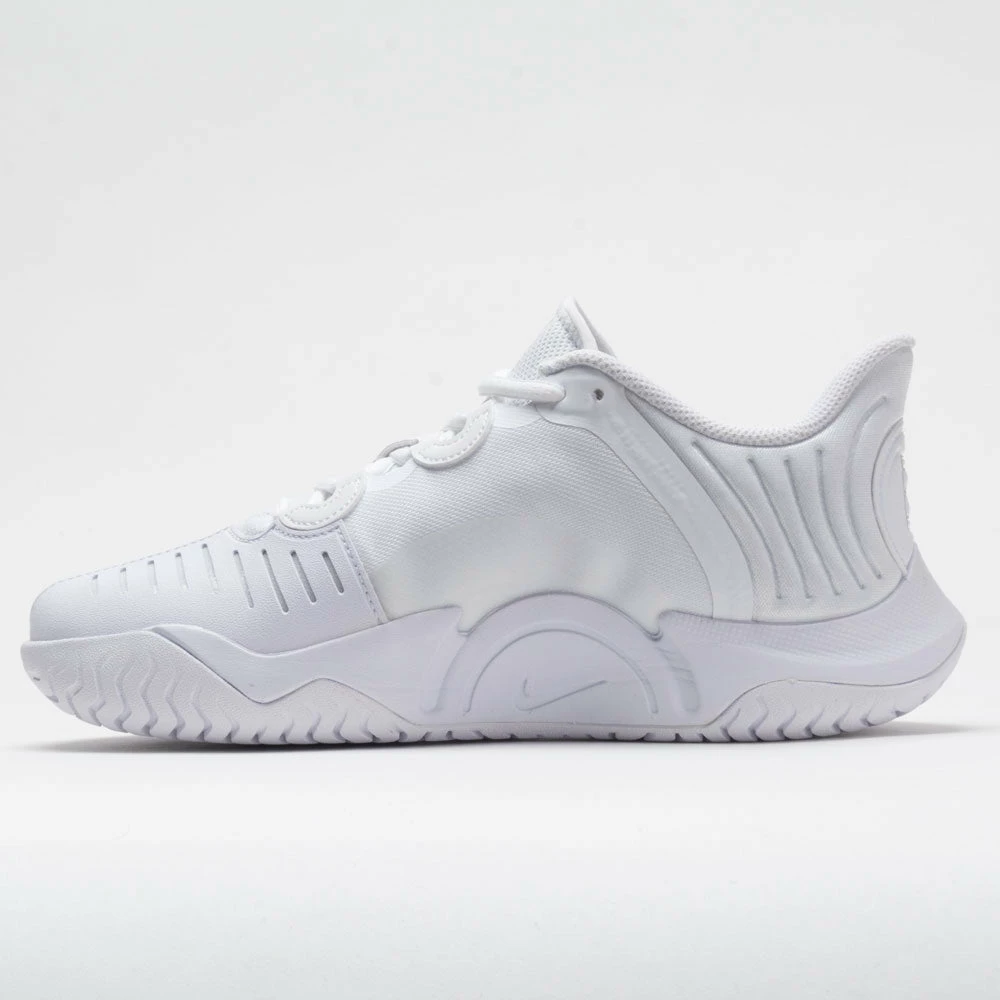 Flash Sale โ๏ธ Wholesale โค๏ธ Nike Air Zoom GP Turbo ๐ฉ Women's White/Metallic Silver Tennis ๐ ๐ Shoes ๐ โ 4 Nike Air Zoom GP Turbo Women's White/Metallic Silver Tennis Shoes