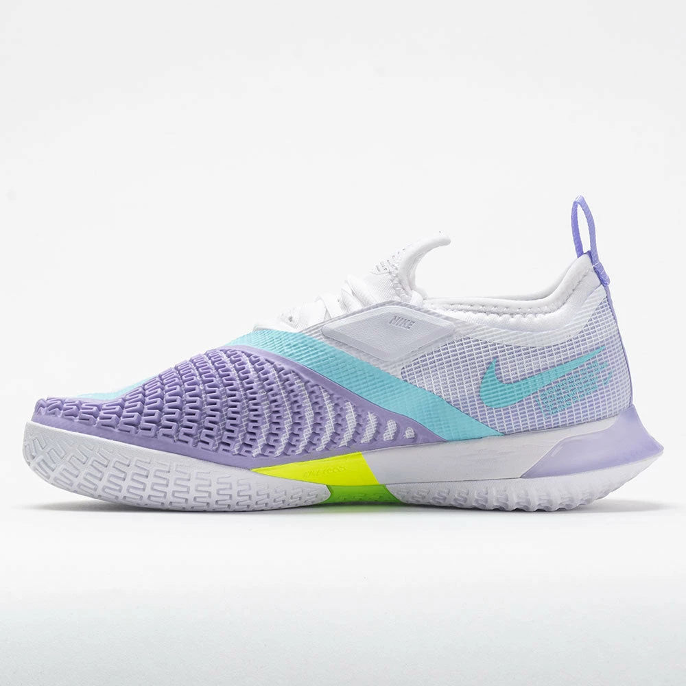Best Pirce ๐งจ Promo ๐ Tennis ๐ ๐ Shoes Nike React Vapor NXT ๐ฉ Women's White/Copa/Purple Pulse/Volt ๐งจ ๐ 4 Tennis Shoes Nike React Vapor NXT Women's White/Copa/Purple Pulse/Volt