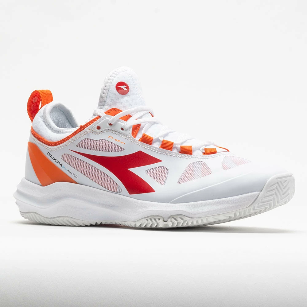 New 🎉 Deals 🥰 Tennis 👟 👟 Shoes Diadora Speed Blushield Fly Clay 👩 Women's White/Fiery Red ⭐ ✔️ 7 Tennis Shoes Diadora Speed Blushield Fly Clay Women's White/Fiery Red