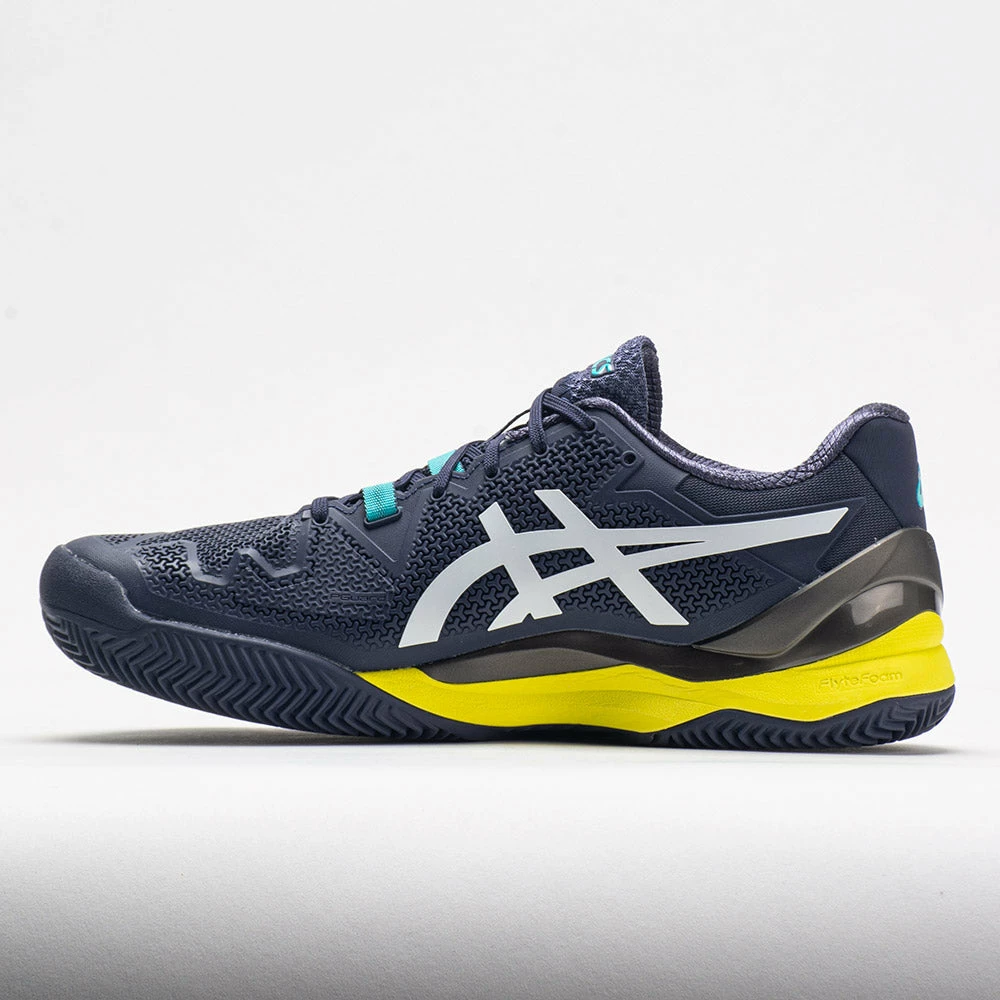 Discount 🥰 Best reviews of 😉 ASICS GEL-Resolution 8 Clay Men's Indigo Fog/White Tennis 👞 👞 Shoes ❤️ 🔔 4 ASICS GEL-Resolution 8 Clay Men's Indigo Fog/White Tennis Shoes