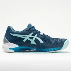 ASICS GEL-Resolution 8 Women's Light Indigo/Clear Blue Tennis Shoes