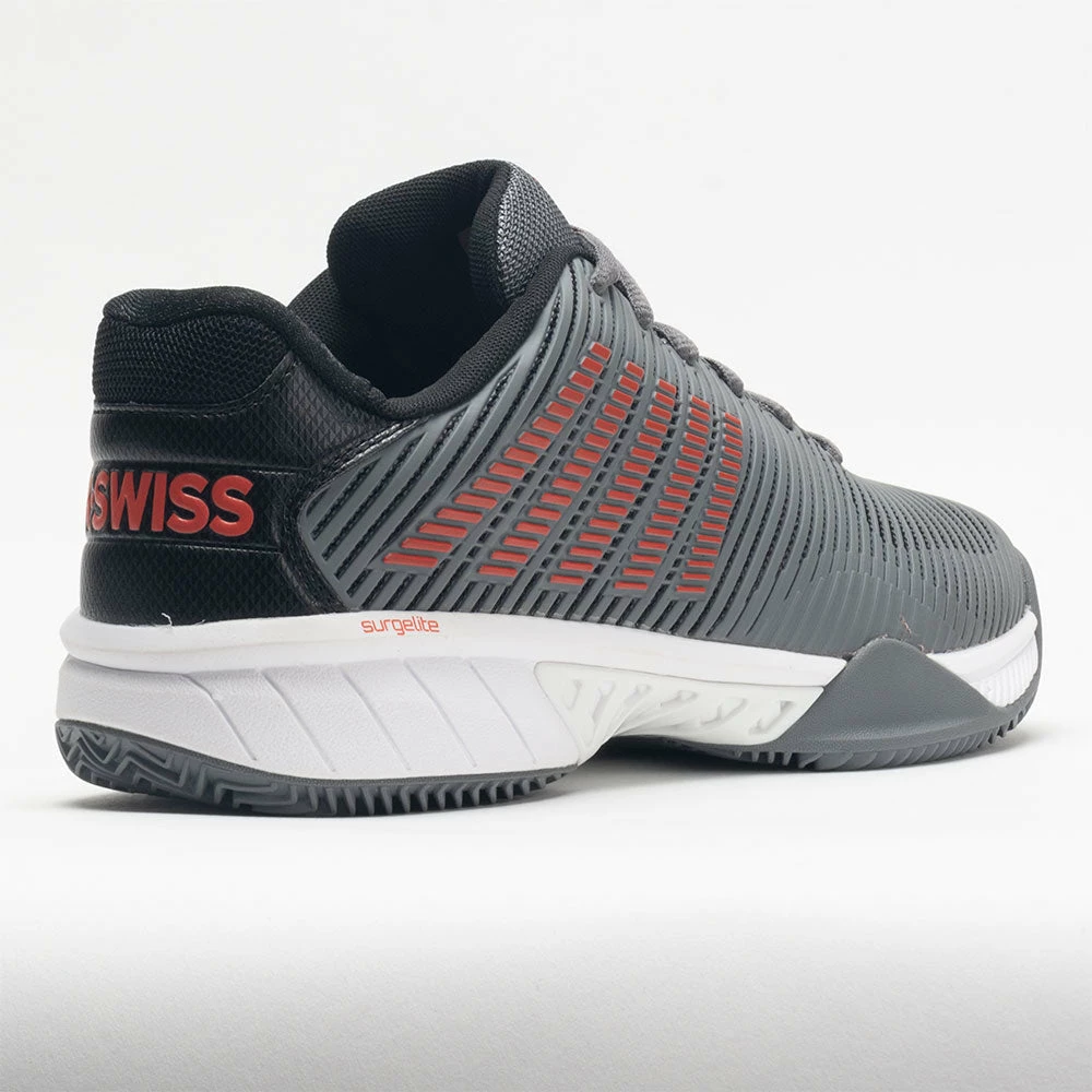 Discount ๐ New โจ K-Swiss Hypercourt Express 2 Clay Men's Steel Gray/Jet Black/Orange Tennis ๐ ๐ Shoes ๐ โ 8 K-Swiss Hypercourt Express 2 Clay Men's Steel Gray/Jet Black/Orange Tennis Shoes