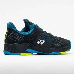 Budget ๐งจ Hot Sale ๐ Tennis ๐ ๐ Shoes Yonex Power Cushion Sonicage 2 Men's Wide Black/Blue ๐ ๐งจ 13 Tennis Shoes Yonex Power Cushion Sonicage 2 Men's Wide Black/Blue