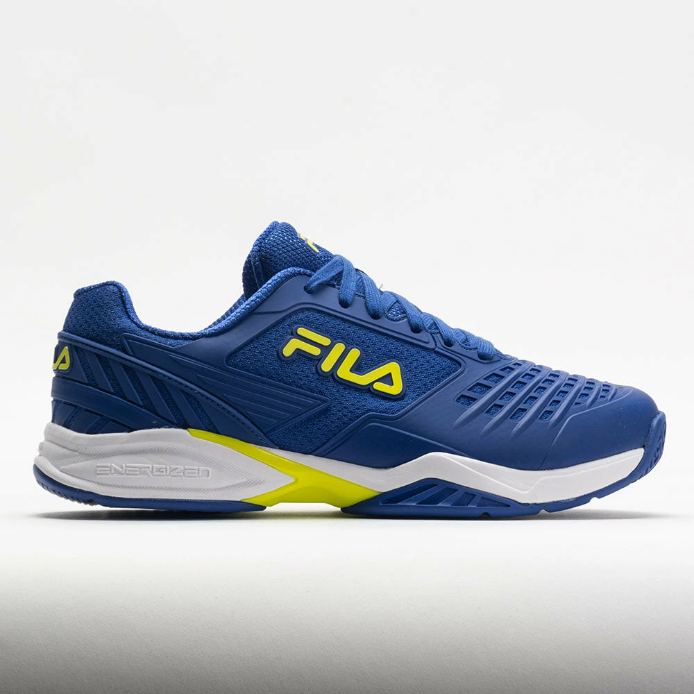Outlet ๐งจ Deals ๐ Fila Axilus 2 Energized Men's Blue Lolite/Evening Primrose/White ๐ ๐ 3 Fila Axilus 2 Energized Men's Blue Lolite/Evening Primrose/White