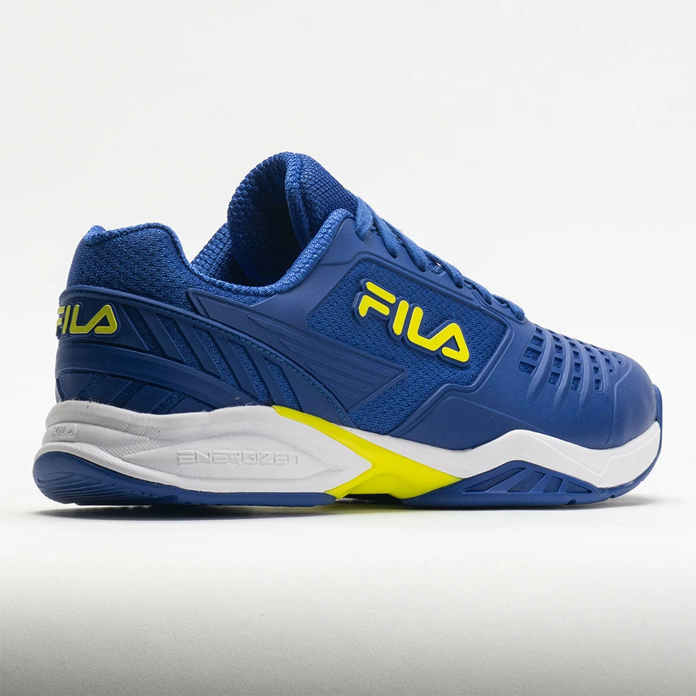Outlet ๐งจ Deals ๐ Fila Axilus 2 Energized Men's Blue Lolite/Evening Primrose/White ๐ ๐ 8 Fila Axilus 2 Energized Men's Blue Lolite/Evening Primrose/White