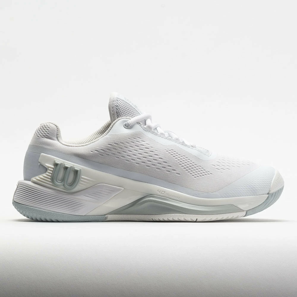 Deals โญ New ๐งจ Wilson Rush Pro 4.0 ๐ฉ Women's White/White/Pearl Blue Tennis ๐ ๐ Shoes ๐คฉ โญ 3 Wilson Rush Pro 4.0 Women's White/White/Pearl Blue Tennis Shoes