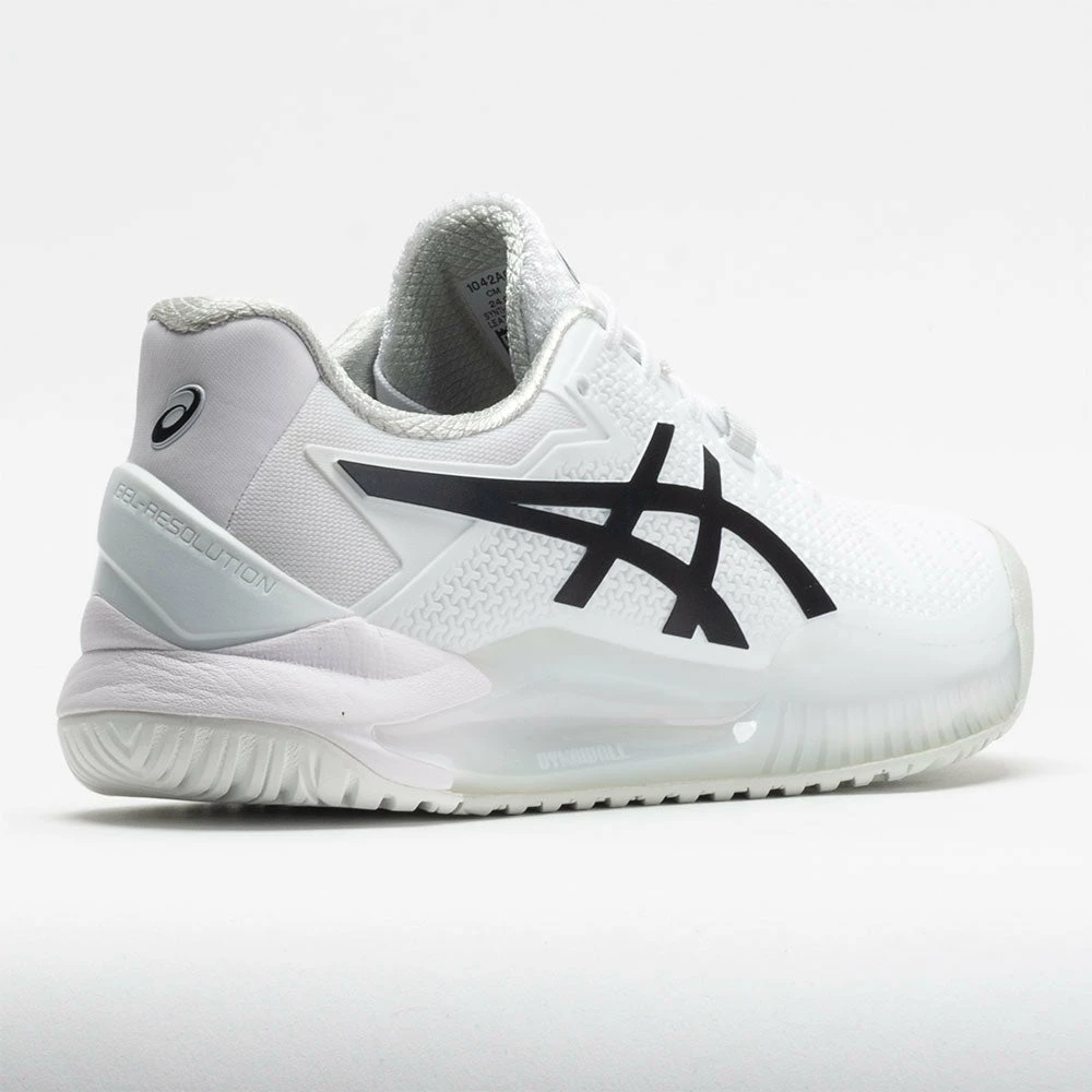 Wholesale ๐งจ Discount ๐ ASICS GEL-Resolution 8 ๐ฉ Women's White/Black Tennis ๐ ๐ Shoes ๐ ๐ 8 ASICS GEL-Resolution 8 Women's White/Black Tennis Shoes
